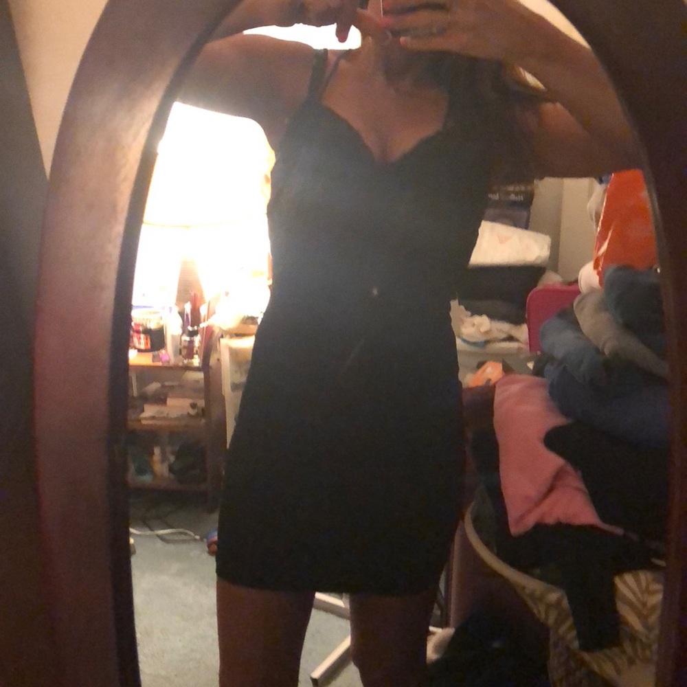 Sexy open back x-over dress